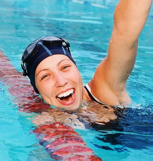 une eleve femme chez ladyswim apprend à nager